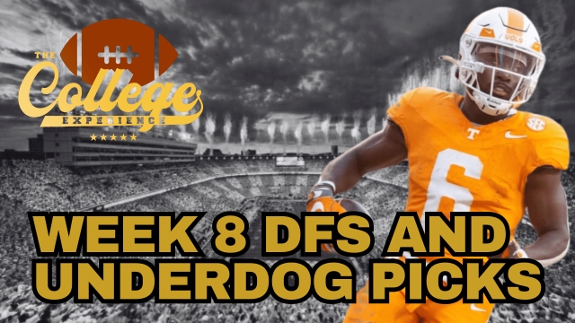 Week 8 DFS & Underdog Fantasy Picks | The College Football Experience (Ep. 1797)