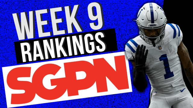 Updated Week 9 Fantasy Football Rankings: Fantasy Football Advice - Top Streaming Options. Top Quarterback Streaming Options, Top Tight End Streaming Options, Top Defensive Streaming Options Week 9.