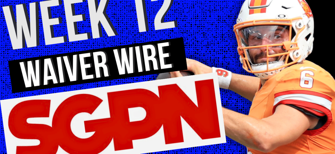 Week 12 Fantasy Football Advice - Waiver Wire Advice for Week 12 - Players You Should Add