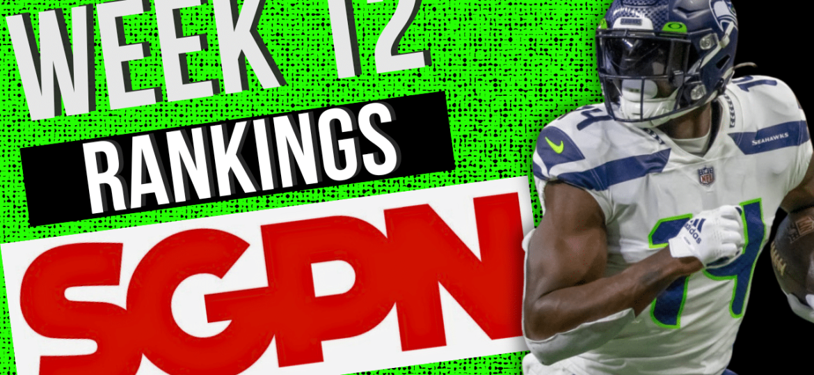 Updated Week 12 Fantasy Football Rankings. Top 150 Flex options and positional options for week 12 fantasy football.