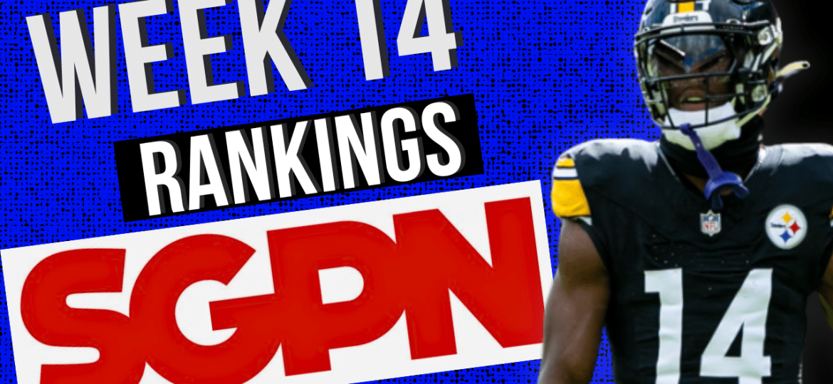 updated fantasy football rankings week 14 - NFL Week 14 - Fantasy Football Advice - Top Streaming Options Week 14