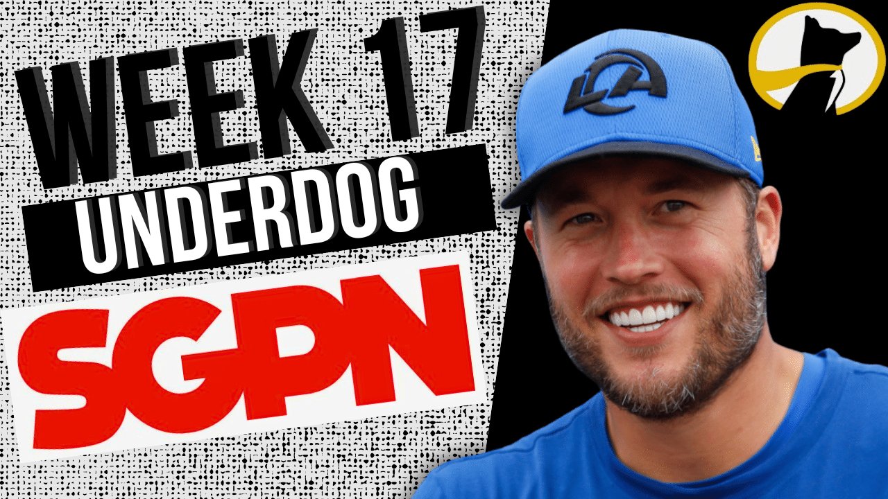 week 17 fantasy football advice. Underdog pick em player props