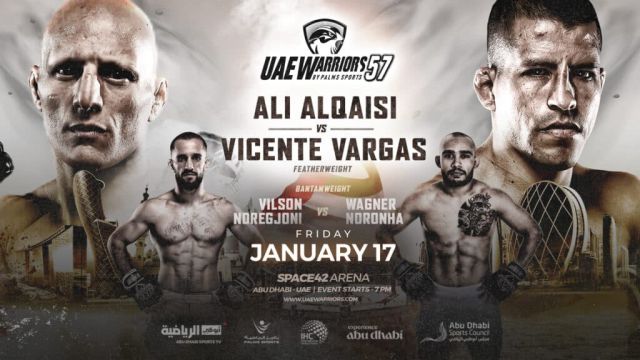 UAE Warriors 57 is our regional MMA show of record this week. Come check out regional mma to make some picks, predictions and bets.