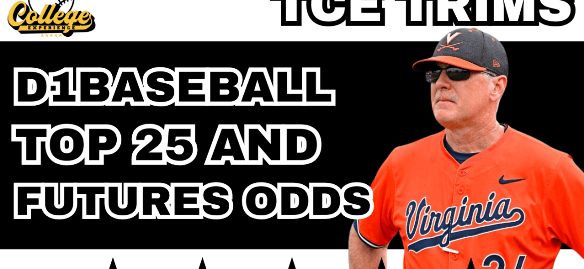D1Baseball Top 25 Rankings - Conference Outright Futures Betting Odds Released!