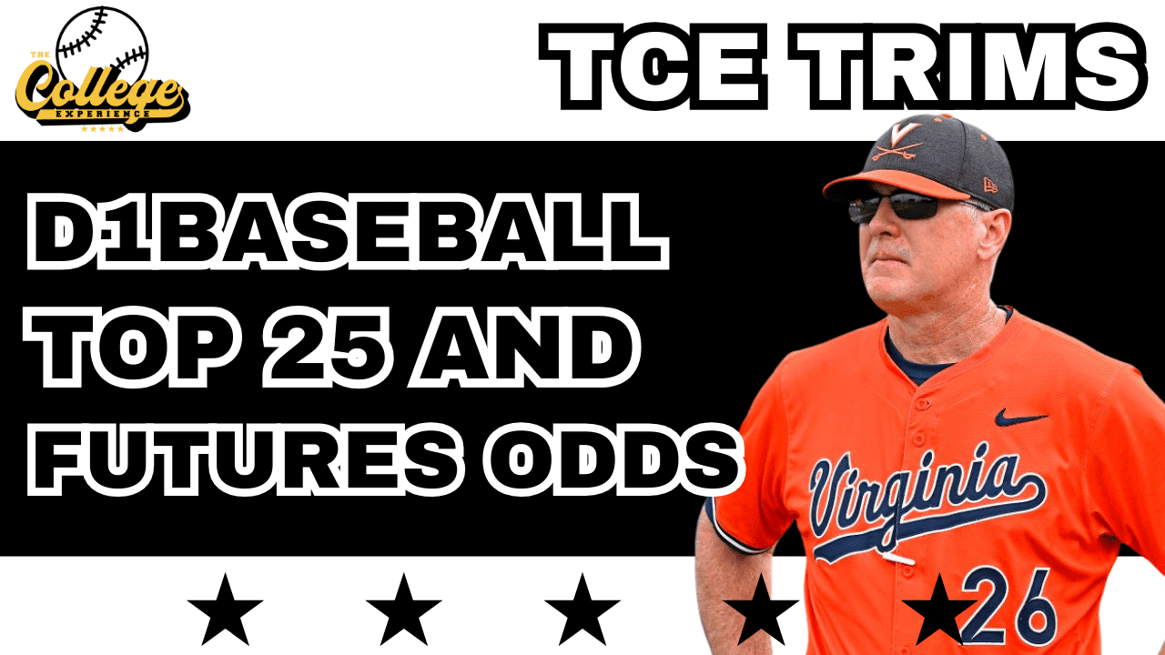 D1Baseball Top 25 Rankings – Conference Outright Futures Betting Odds Released!