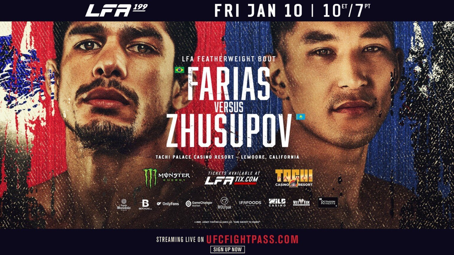 LFA 199 is our regional MMA show of record this week. Come check out regional mma to make some picks, predictions and bets.