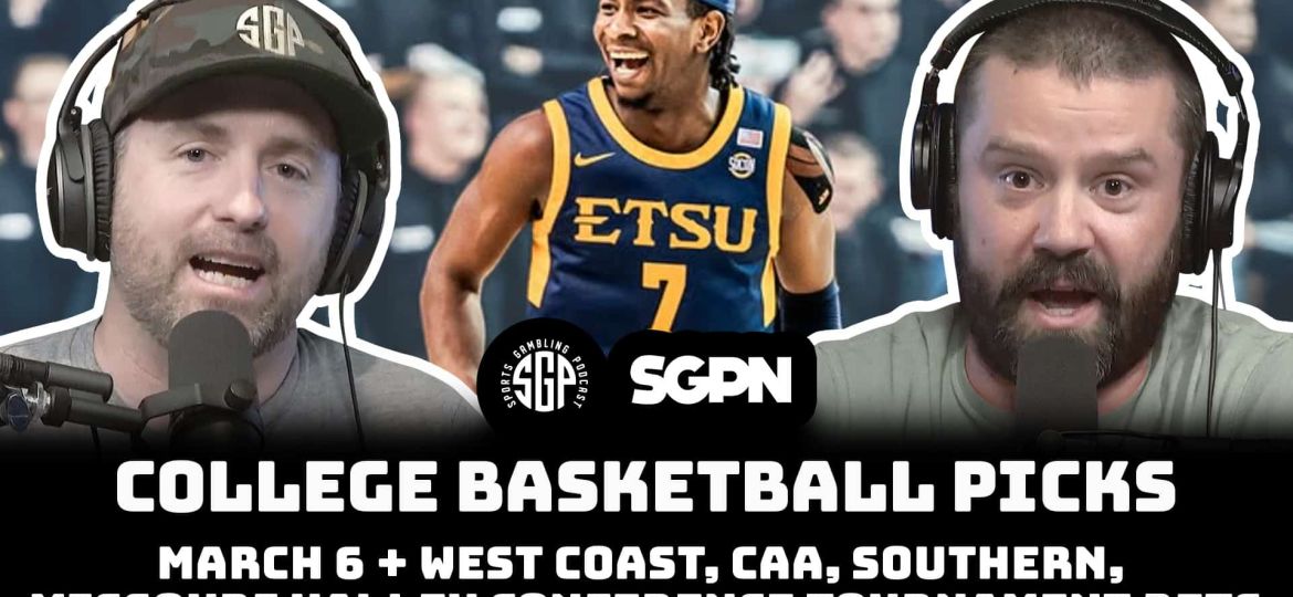 College Basketball Picks - Sat 3/8 + America East, Southland, Big Sky Conference Tournament Bets (Ep. 2221)