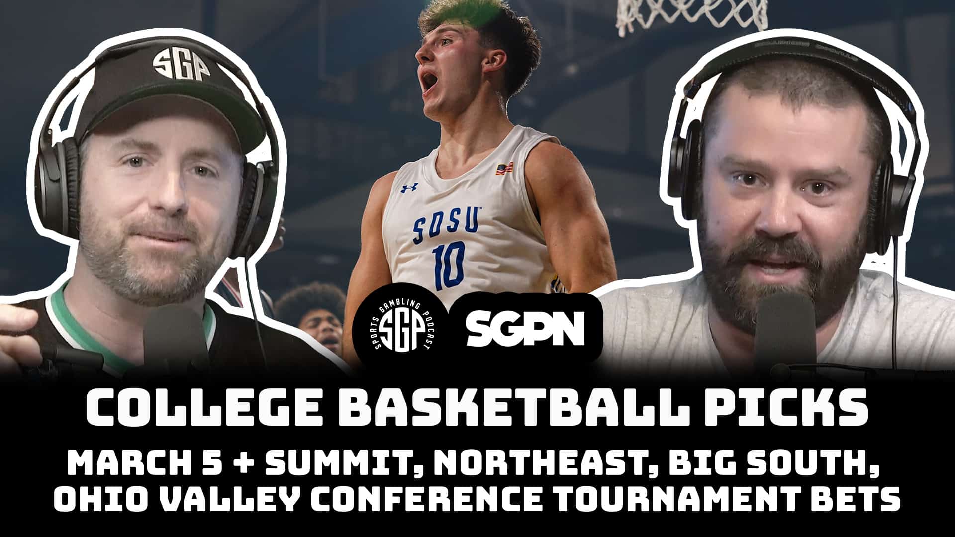 College Basketball Picks - Wed 3/5 + Summit, Northeast, Big South, Ohio Valley Conference Tournament Bets