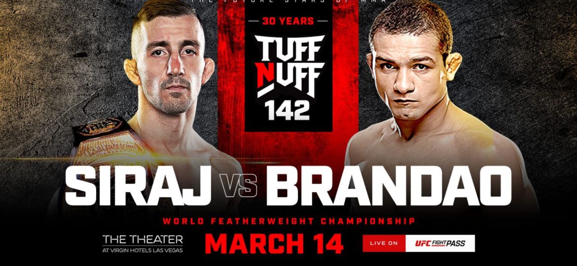 Tuff-N-Uff 142 is our regional show of record this week. Come check out regional mma to make some picks, predictions & bets