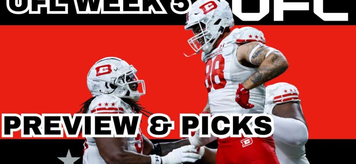 UFL Week 5 Preview, Picks & DFS | The UFL Gambling Podcast (Ep. 34)
