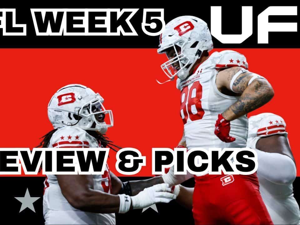 UFL Week 5 Preview, Picks & DFS | The UFL Gambling Podcast (Ep. 34)