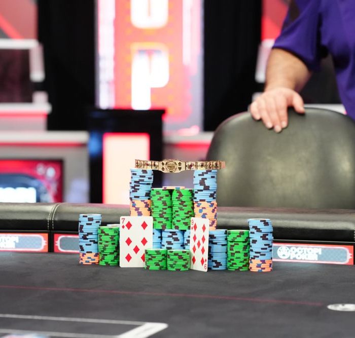 Blackjack guide, chips and cards