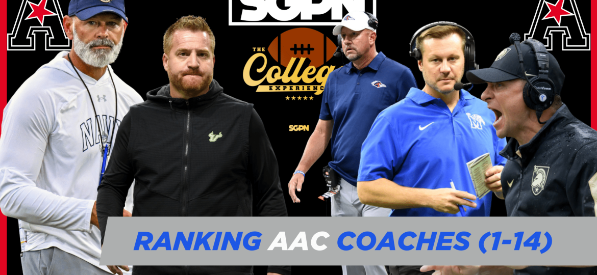 AAC (American) Conference Coach Rankings (1-14) | The College Football Experience (Ep. 1863)