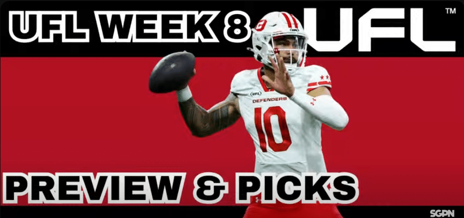 UFL Week 8 Preview, Picks & DFS | The UFL Gambling Podcast (Ep. 40)