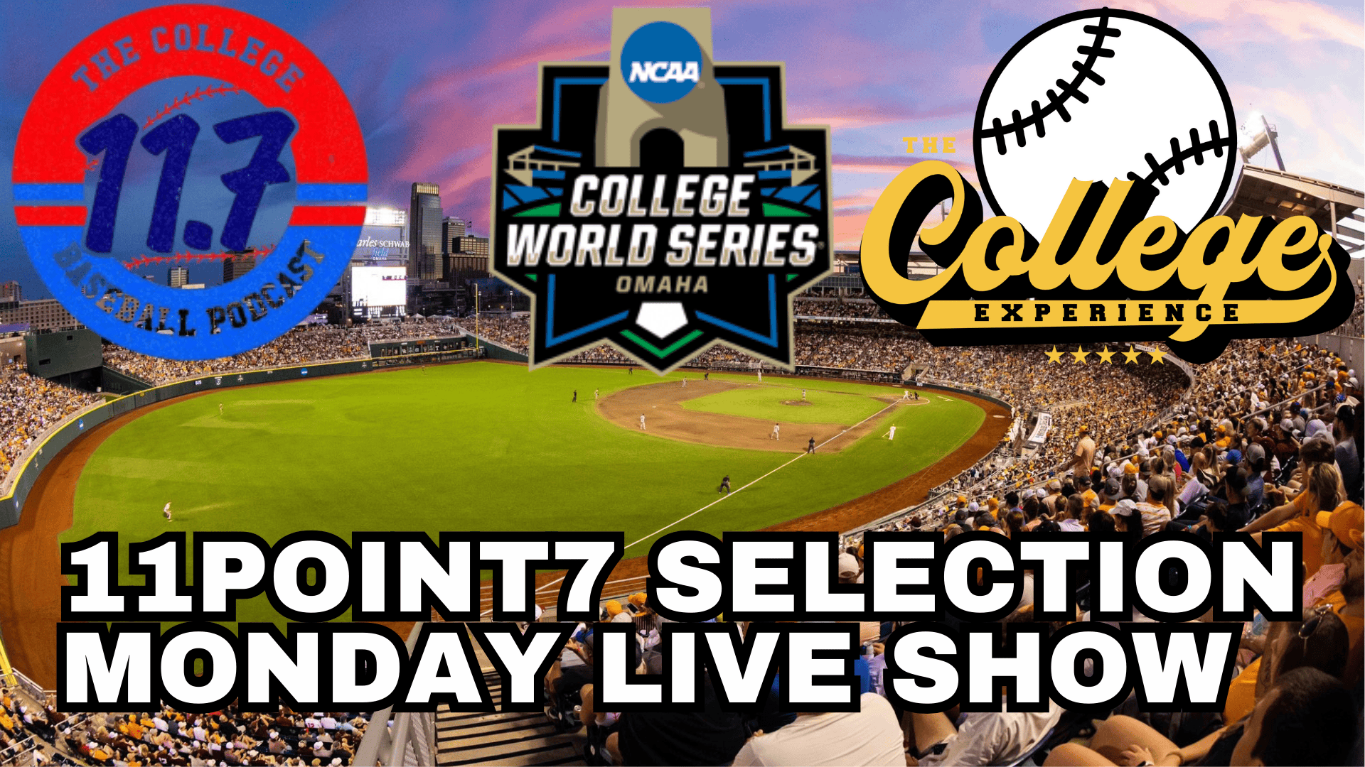 College Baseball Selection Monday Live Show With 11Point7 - Club Bromaha