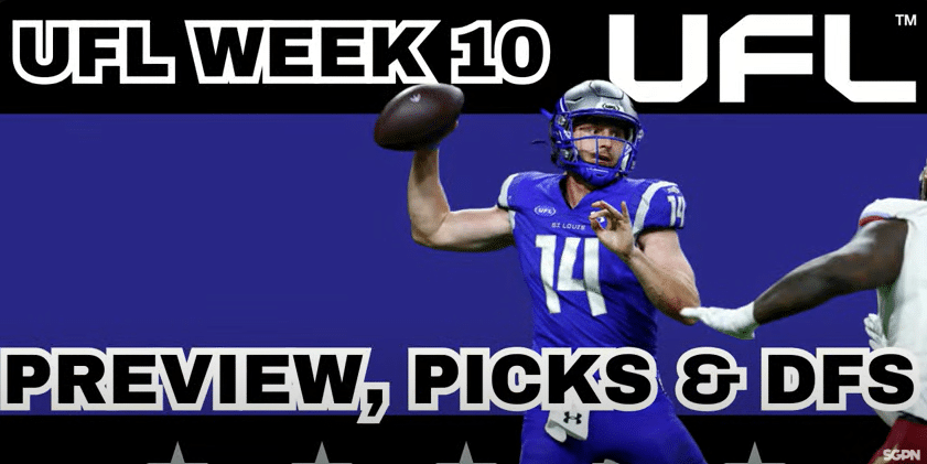 UFL Week 10 Preview, Picks & DFS | The UFL Gambling Podcast (Ep. 42)