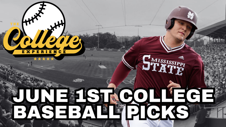 College Baseball Picks June 1st - NCAA Baseball Tournament Predictions