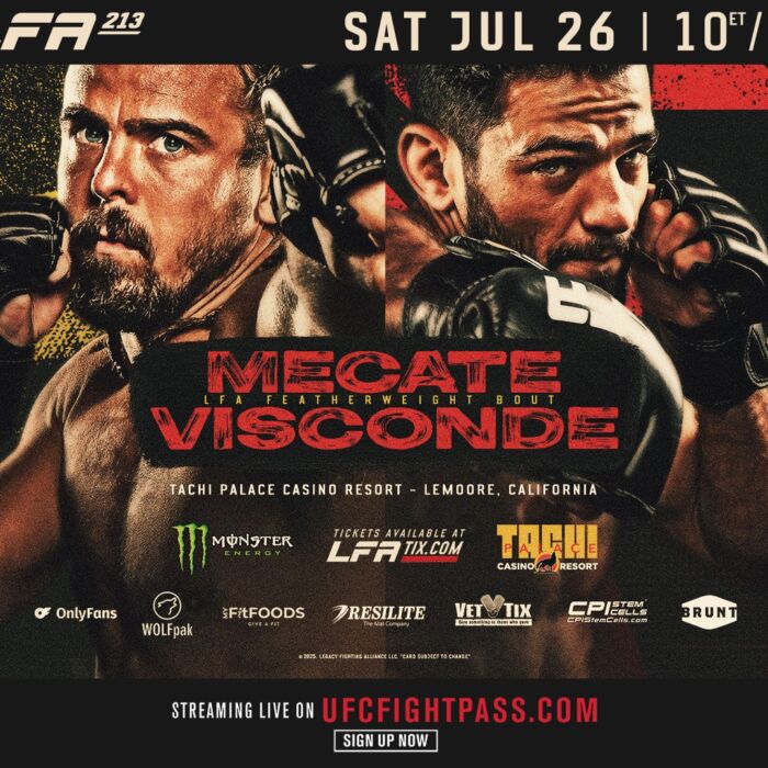 LFA 213 is our regional show of record this week. Come check out regional mma to make some picks, predictions & bets