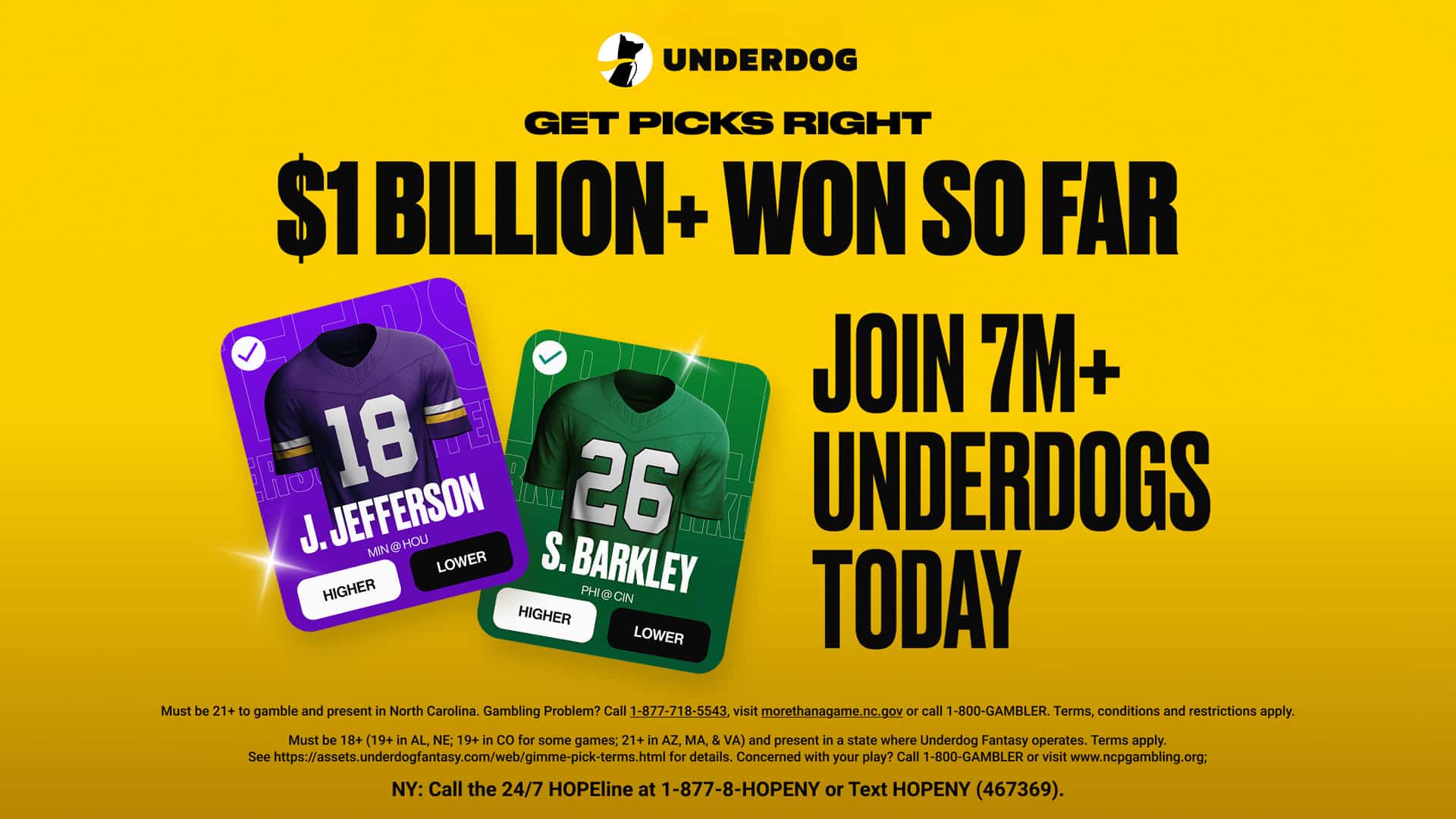 Underdog bonus