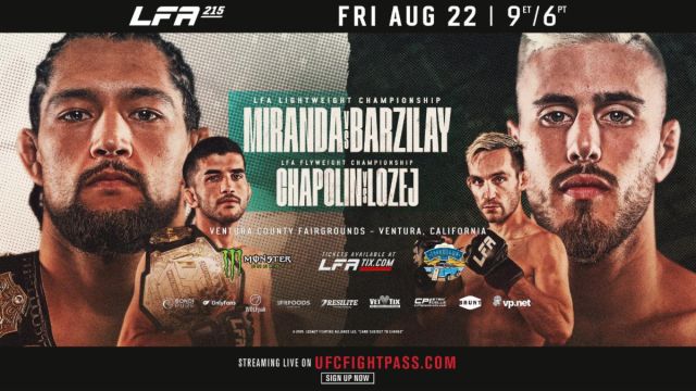 LFA 215 is our regional show of record this week. Come check out regional mma to make some picks, predictions & bets