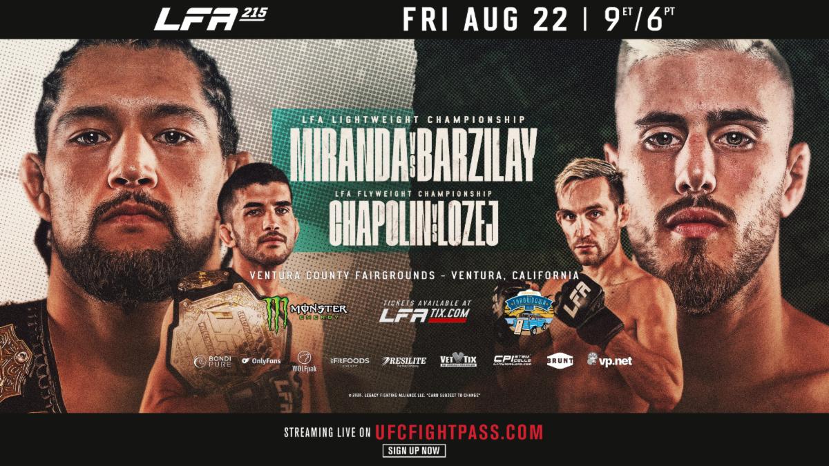 LFA 215 is our regional show of record this week. Come check out regional mma to make some picks, predictions & bets