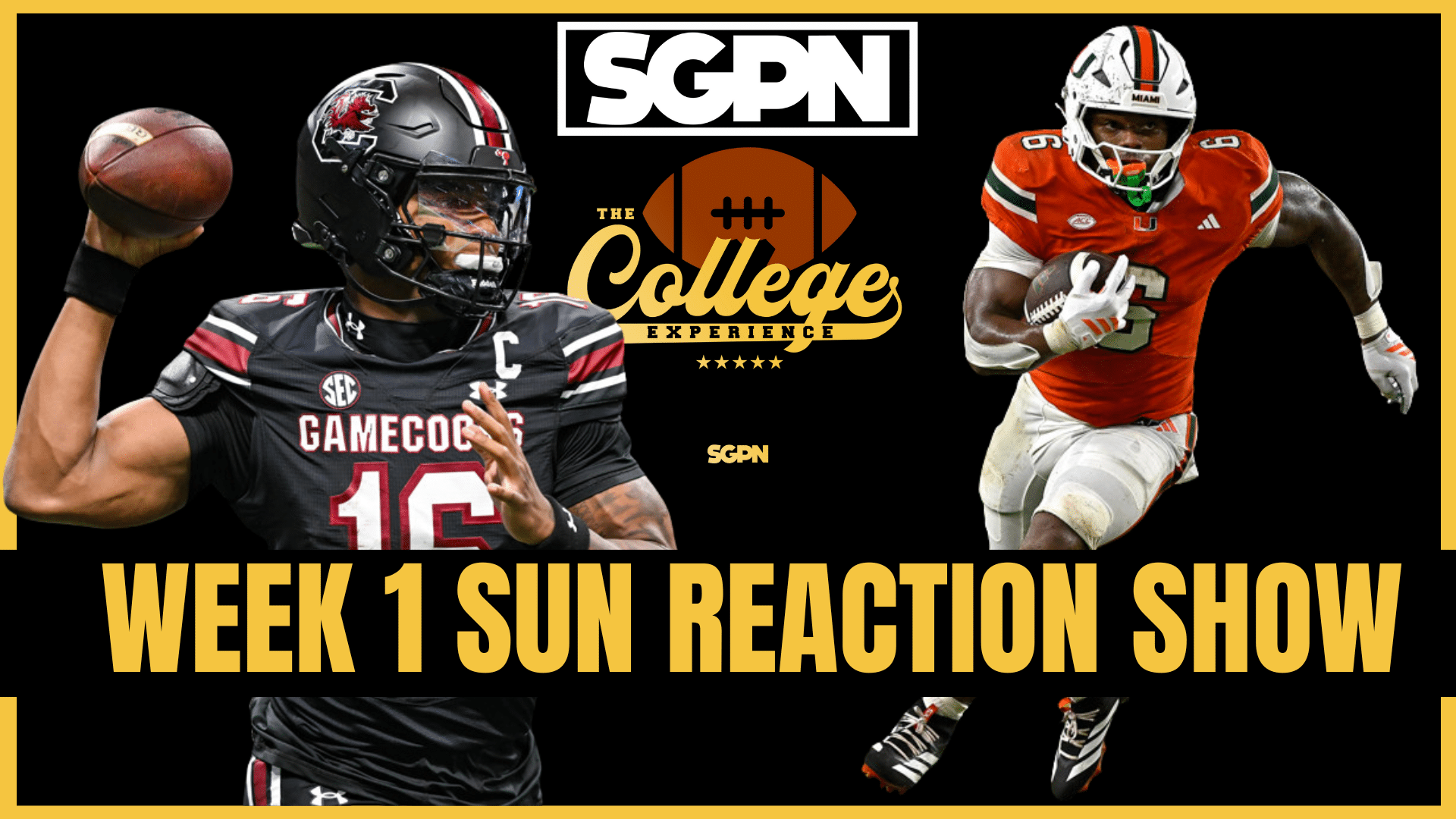 Week 1 Sunday Reaction Show | The College Football Experience (Ep. 2017)