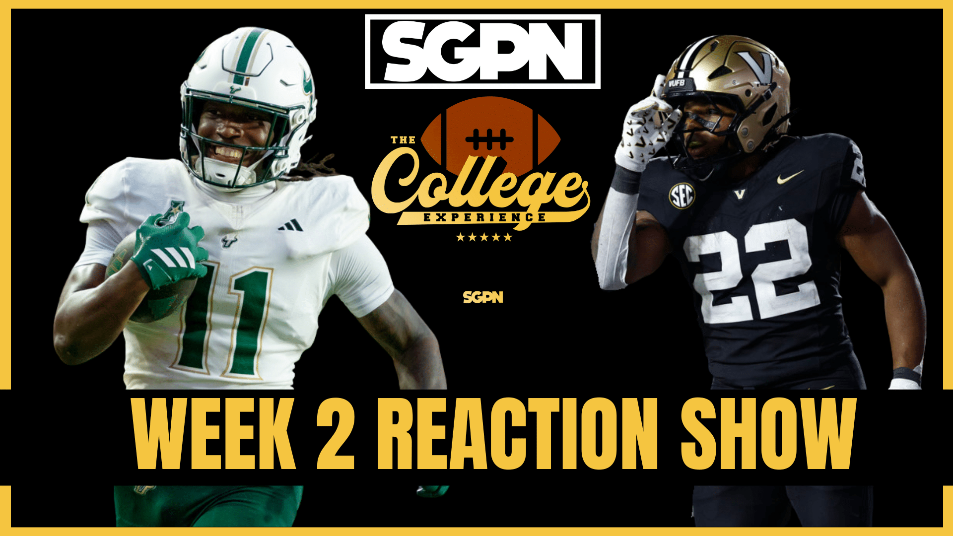 Week 2 Reaction Show | The College Football Experience (Ep. 2020)