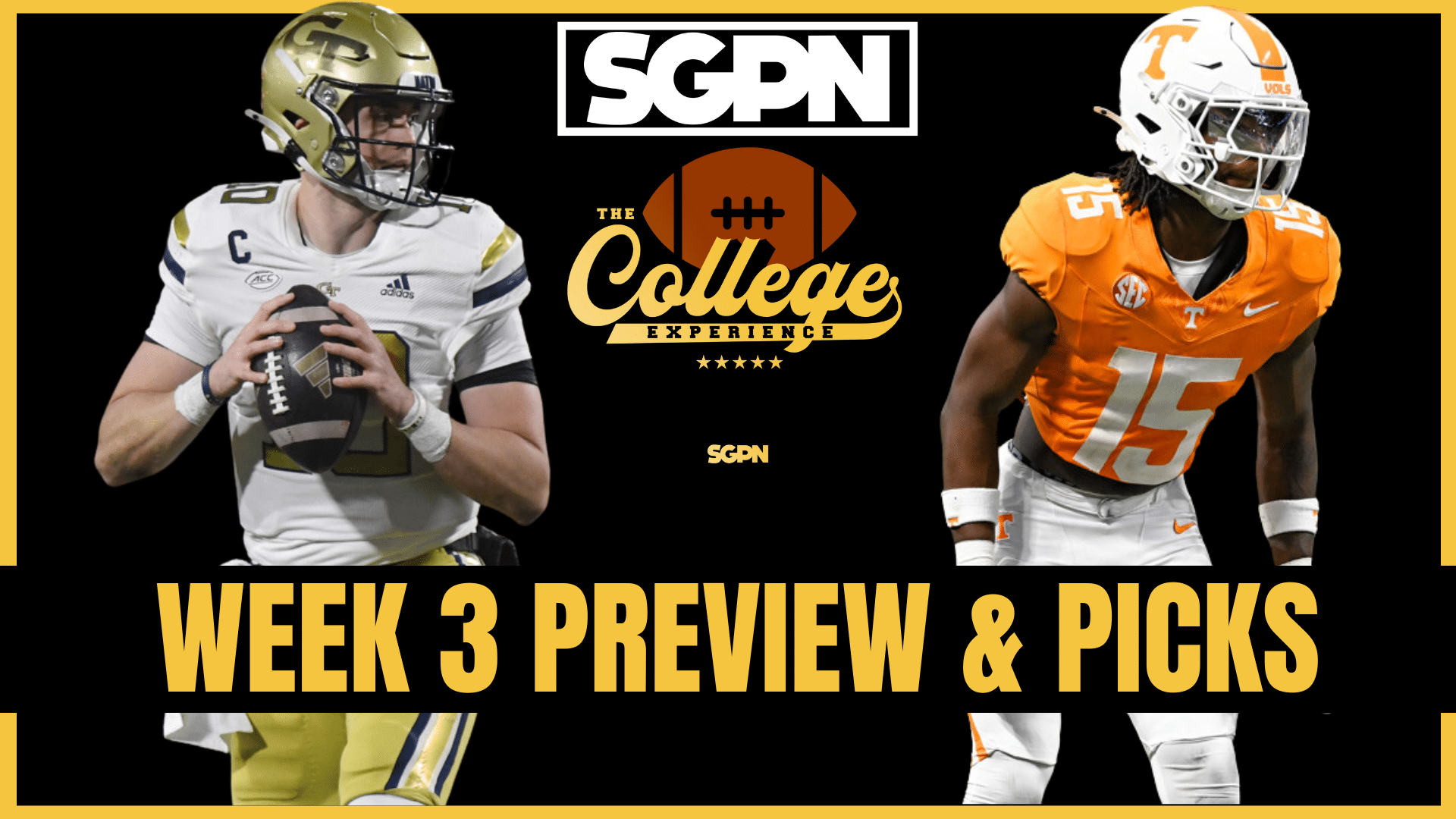 Week 3 Preview & Picks | The College Football Experience (Ep. 2023)