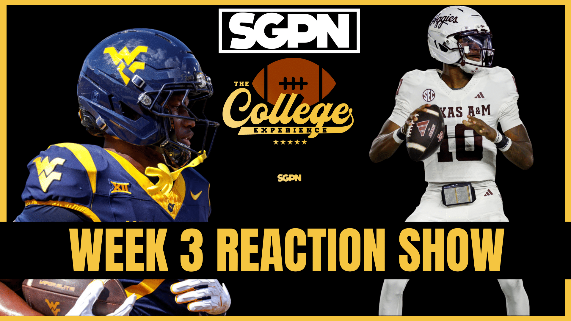 Week 3 Reaction Show | The College Football Experience (Ep. 2026)