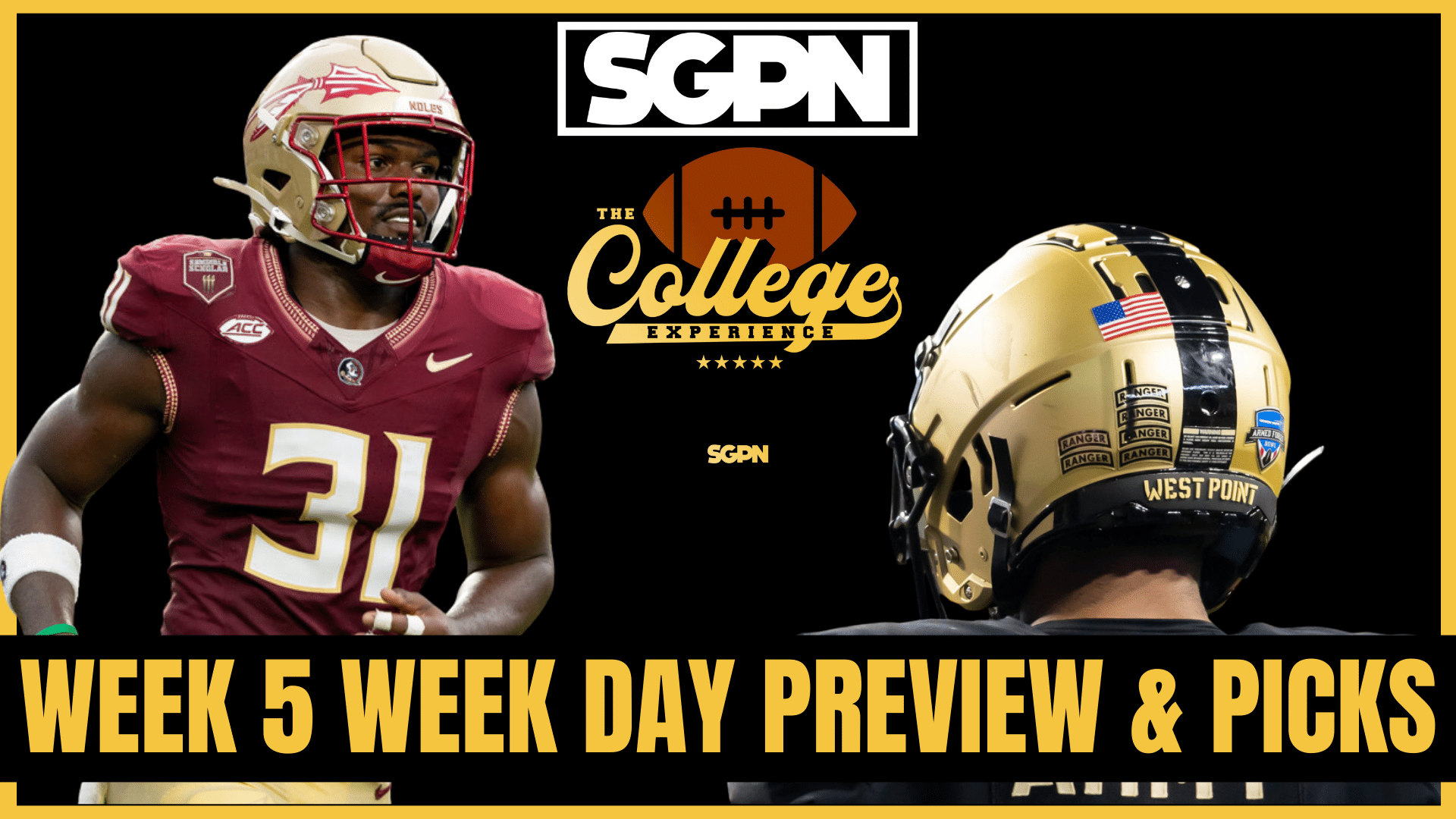 Week Day Games Week 5 | The College Football Experience (Ep. 2034)