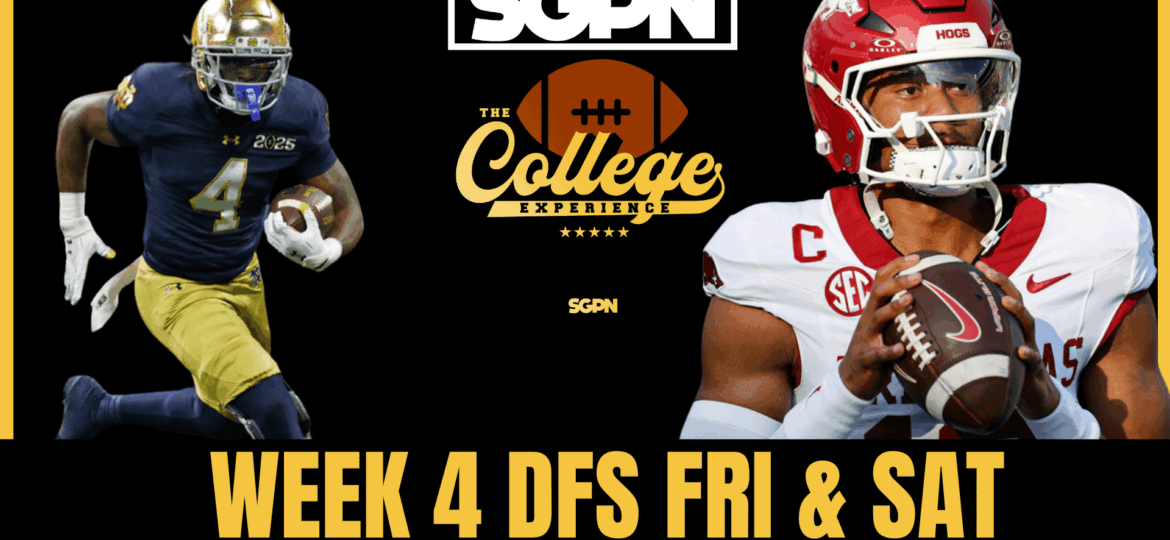 Week 4 DFS Picks & Underdog Fantasy Preview | The College Football Experience (Ep. 2030)