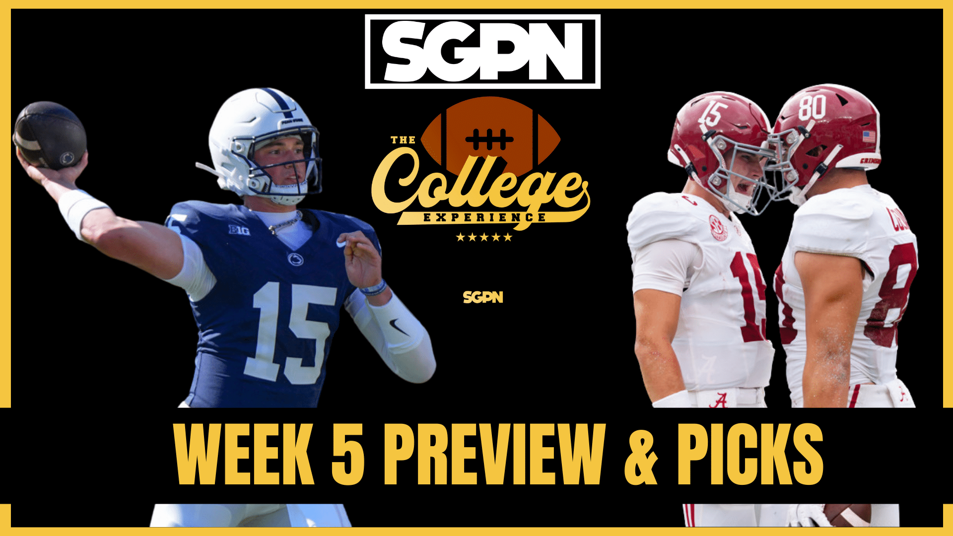Week 5 Preview & Picks | The College Football Experience (Ep. 2035)
