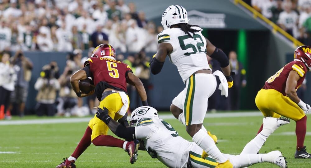 Washington Commanders' Jayden Daniels Questionable for Sunday