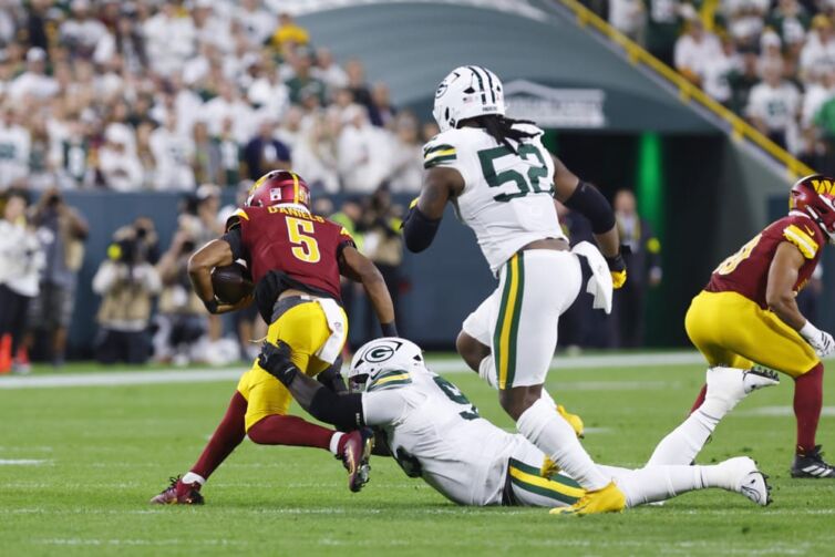 Washington Commanders' Jayden Daniels Questionable for Sunday