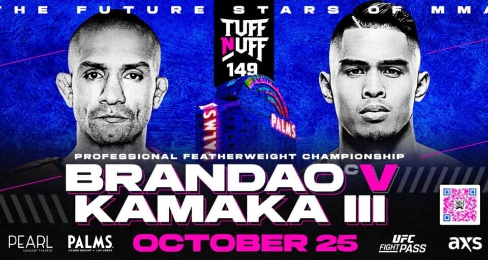 Tuff-N-Uff 149 is our regional show of record this week. Come check out regional mma to make some picks, predictions & bets