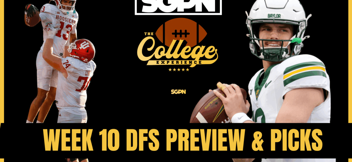 Week 10 DFS & Underdog Fantasy Preview & Picks | The College Football Experience (Ep. 2069)