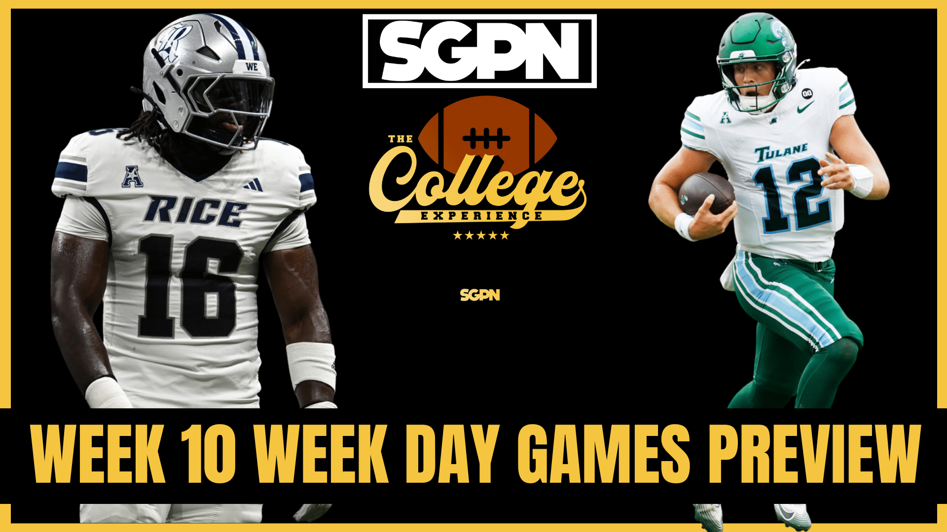 Week 10 Week Day Games Preview & Picks | The College Football Experience (Ep. 2067)