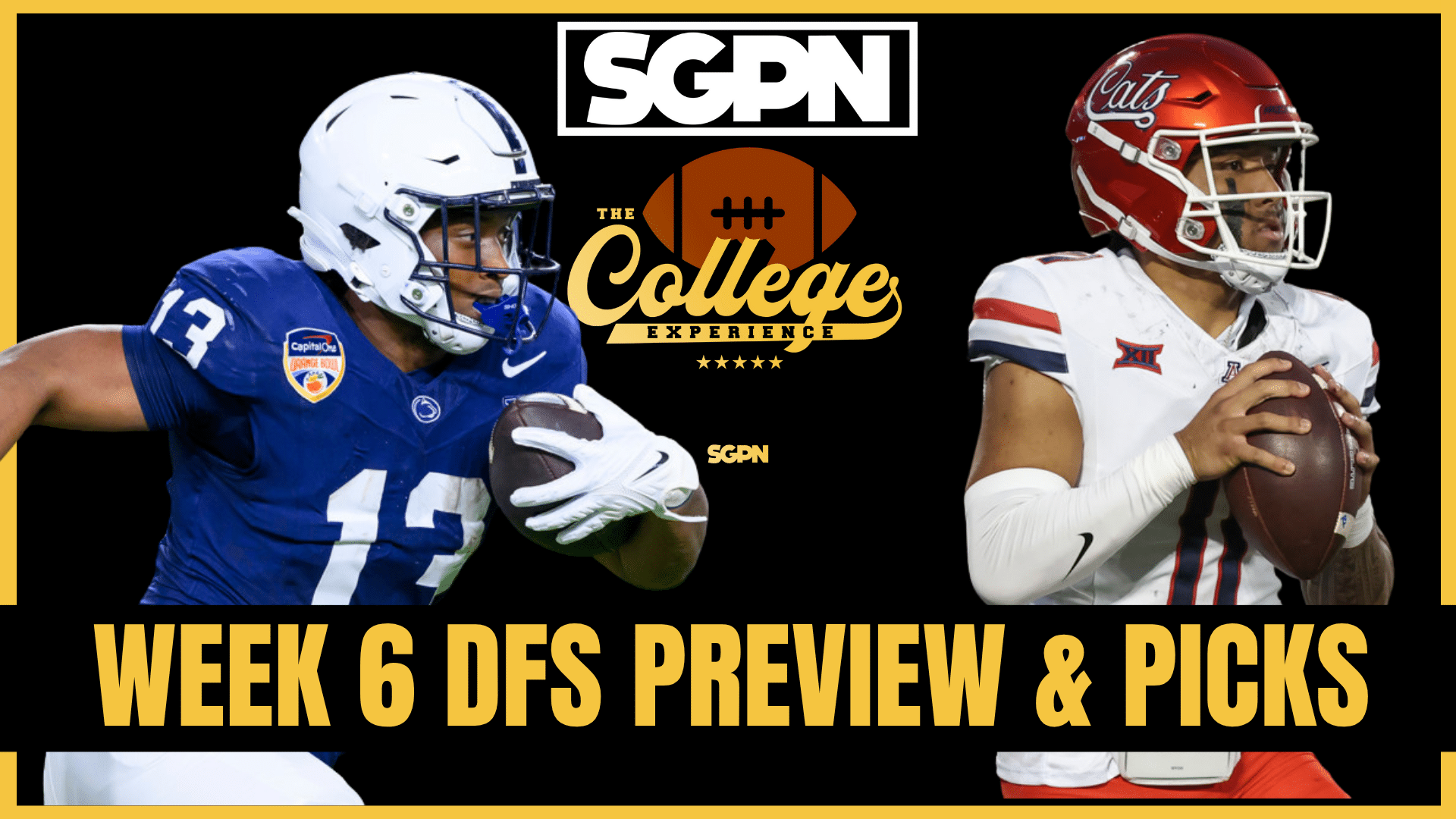 Week 6 DFS Preview & Picks | The College Football Experience (Ep. 2043)