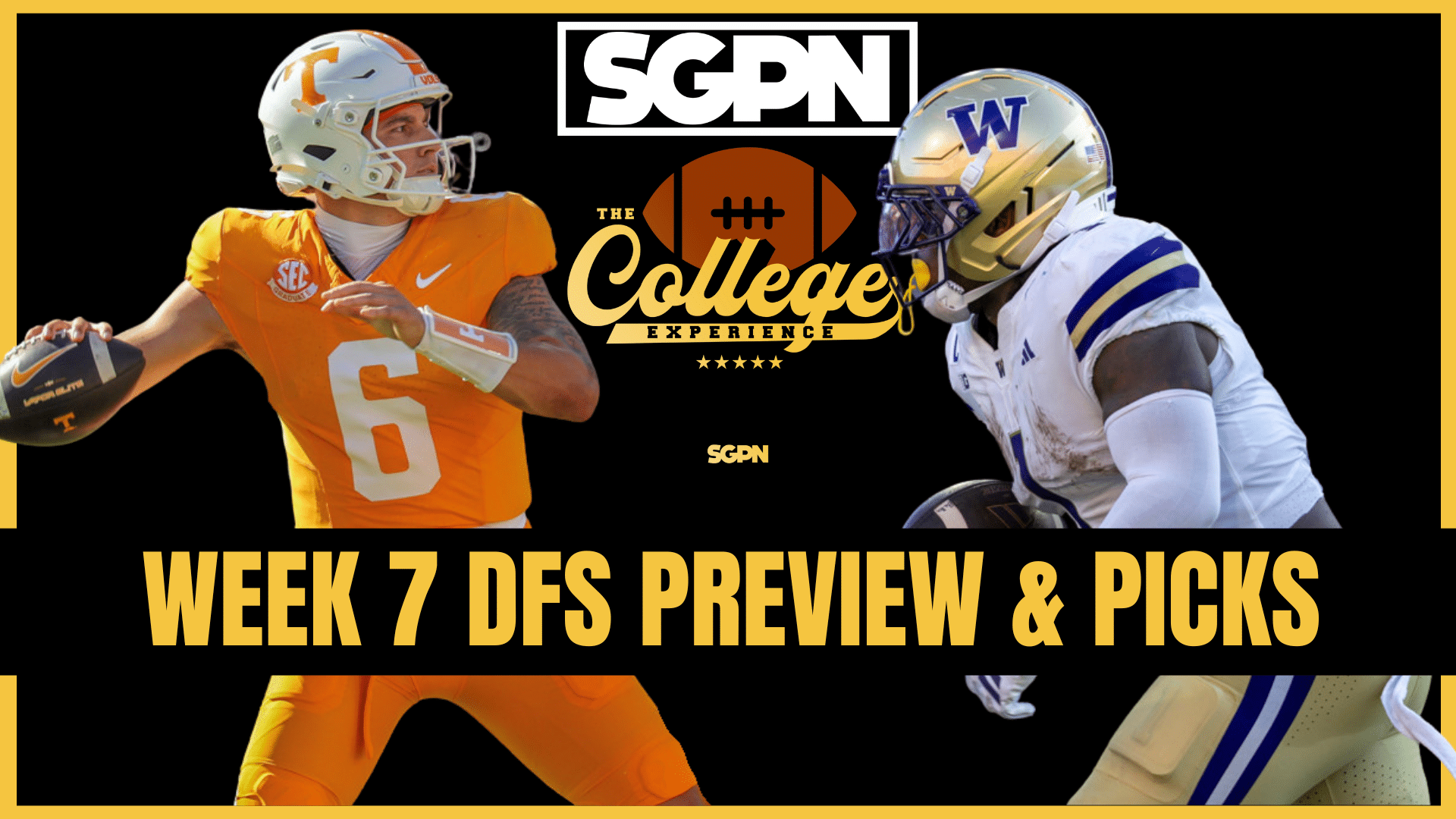 Week 7 DFS Preview & Underdog Fantasy Plays | The College Football Experience (Ep. 2049)