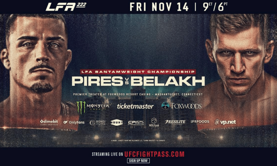 LFA 222 is our regional show of record this week. Come check out regional mma to make some picks, predictions & bets