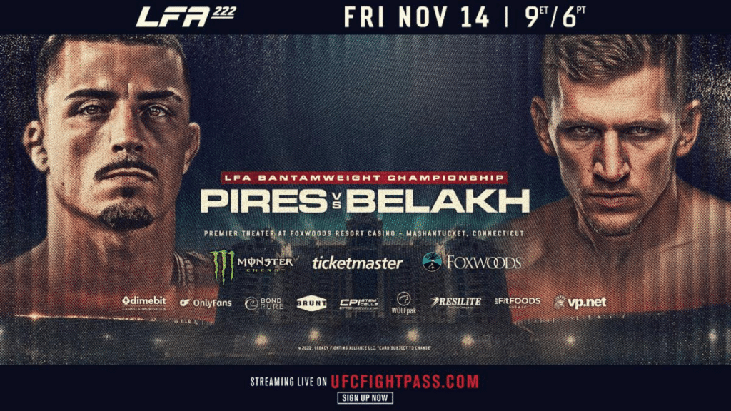 LFA 222 is our regional show of record this week. Come check out regional mma to make some picks, predictions & bets