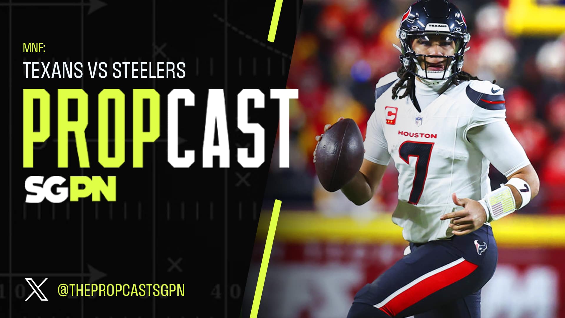 Texans vs. Steelers Monday Night Football Player Props 1/12/26 – NFL Bets, Player Props and Predictions | The Propcast (Ep. 410)