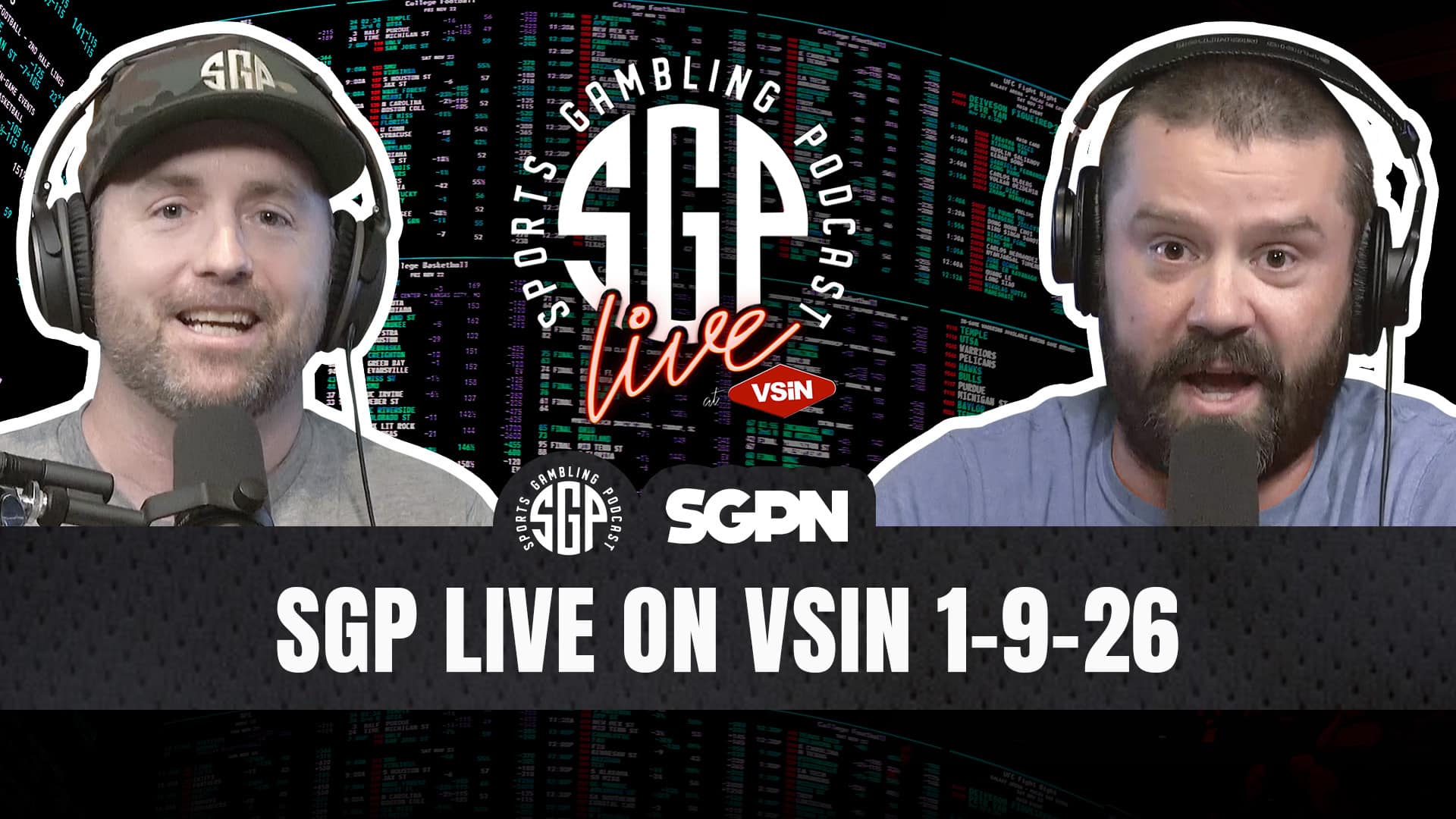Sports Gambling Podcast live on vsin 010926