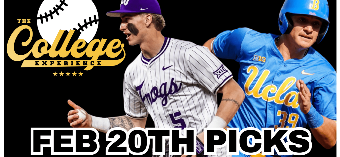 College Baseball Picks For Friday, February 20th + Weekend Preview
