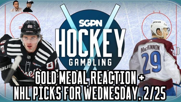 Gold Medal Game Reaction + NHL Picks for Wednesday, February 25 | Hockey Gambling Podcast (Ep. 579)