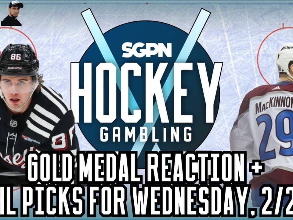Gold Medal Game Reaction + NHL Picks for Wednesday, February 25 | Hockey Gambling Podcast (Ep. 579)