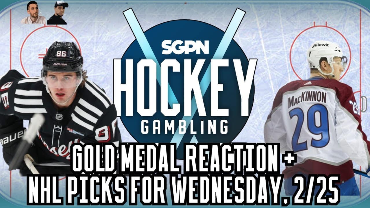 Gold Medal Game Reaction + NHL Picks for Wednesday, February 25 | Hockey Gambling Podcast (Ep. 579)