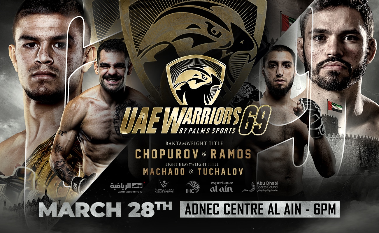 UAE Warriors 69 is our regional show of record this week. Come check out regional mma to make some picks, predictions & bets
