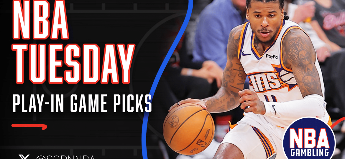 NBA Tuesday Play-In Game Picks 4/14/26 | NBA Gambling Podcast (Ep. 1087)