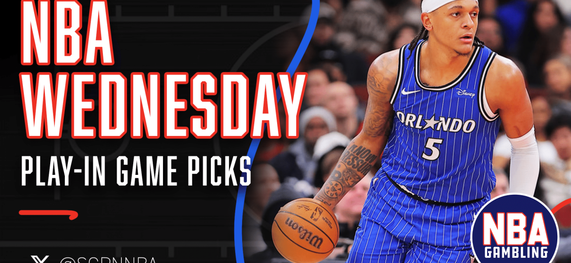 NBA Wednesday Play-In Game Picks 4/15/26 | NBA Gambling Podcast (Ep. 1089)